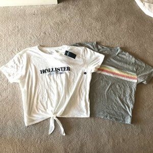 Two (2) Hollister Tees